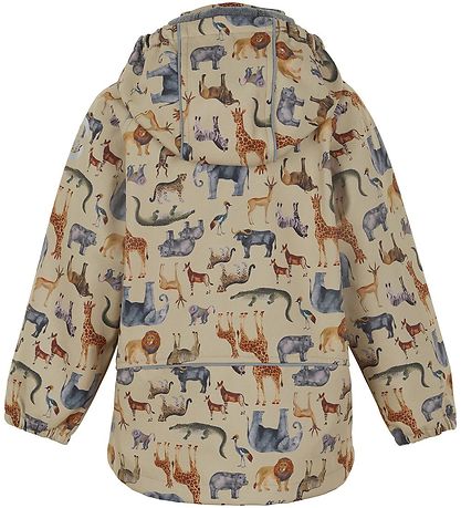 Mikk-Line Softshell Jacket w. Fleece - Recycled - Olive Gray w.