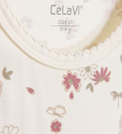 CeLaVi Náttkjóll - AOP - Rose Cloud