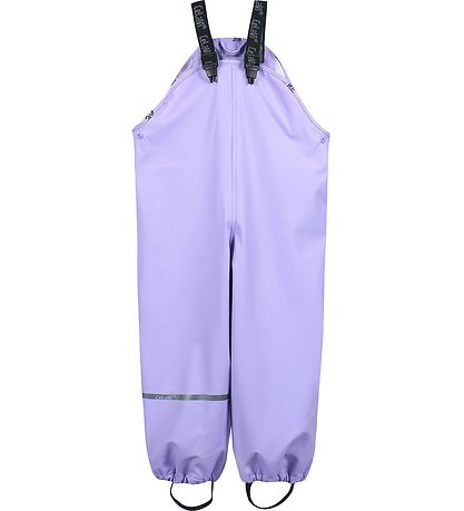 CeLaVi Rainwear w. Suspenders - PU - Purple Rose w. Owls