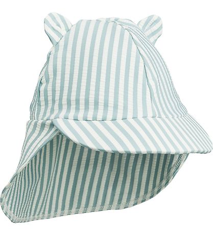 Liewood Swim Hat - Senia - UV40+ - Sea Blue/White