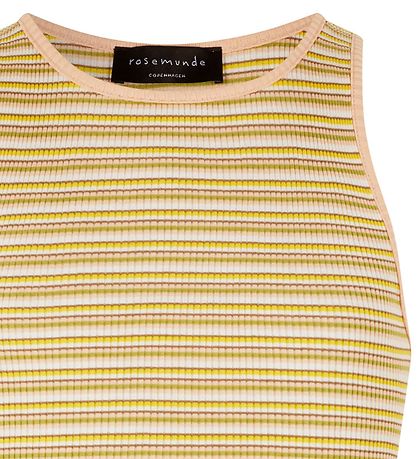 Rosemunde Topp - Silke/Bomull - Rose Multi Stripe