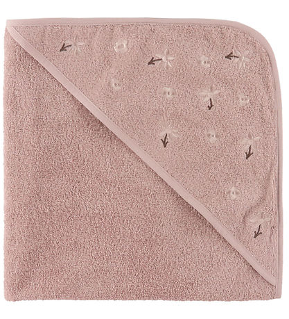 Nørgaard Madsens Barnahandklæði - 75x75 cm - Pale Mauve M. Blóm