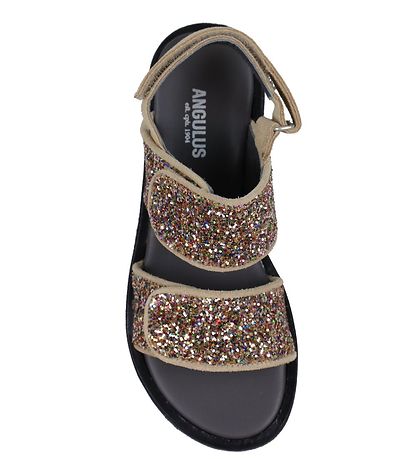 Angulus Sandal - Sand w. Glitter