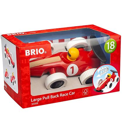 BRIO Pull & Release Race Car - Red 30308