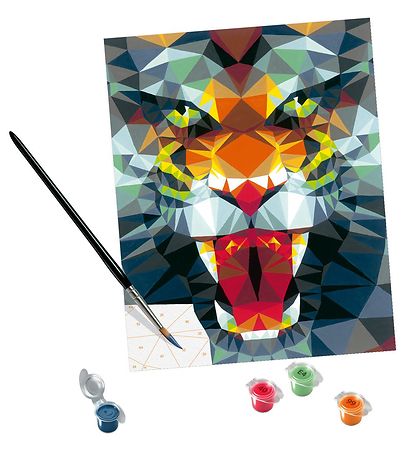 Ravensburger CreArt - Paint Set - Polygon Tiger