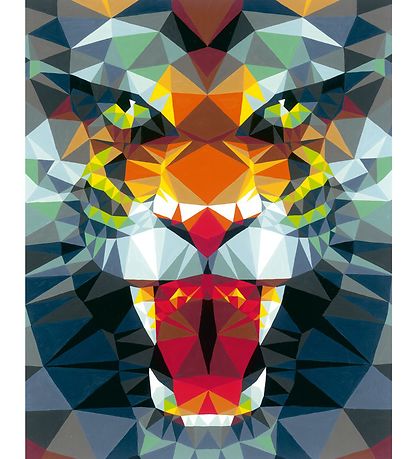 Ravensburger CreArt - Paint Set - Polygon Tiger