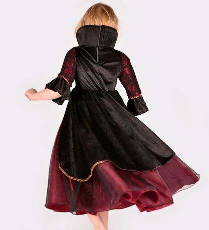 Den Goda Fen Búningur - Vampírukjóll - Rautt/Svart