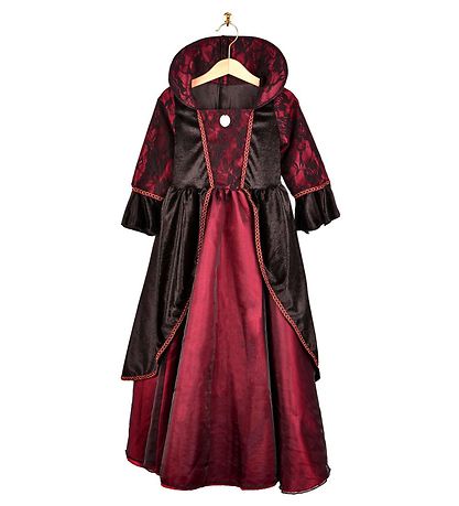Den Goda Fen Búningur - Vampírukjóll - Rautt/Svart