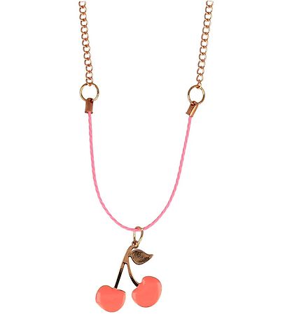 Meri Meri Necklace - Enamel Cherries Necklace