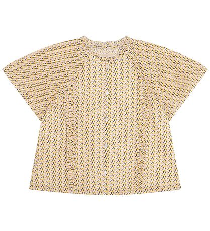 Zadig & Voltaire Top - Gold Yellow w. Pattern
