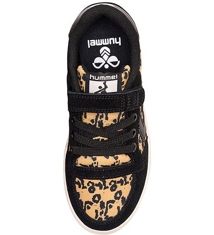 Hummel Shoe - Slimmer Stadil Low Jr - Black w. Leopard