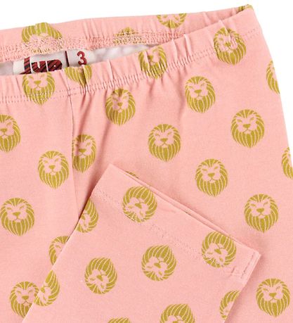 DYR Leggings - DYRCheetah - Soft Pink w. Mini Lions