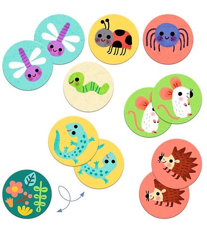 Djeco Memory Game - 32 Bricks - Small Animals
