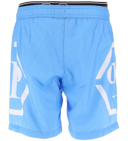 Philipp Plein Swim Trunks - Blue w. White