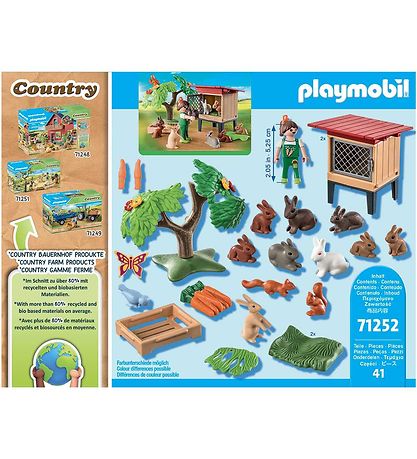 Playmobil Country - Rabbit Hutch - 71252 - 41 Partar