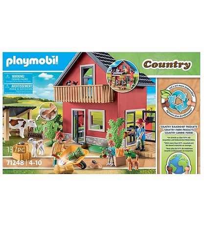 Playmobil - Farmhouse With Outdoor Area - 71248 - 137 Parts