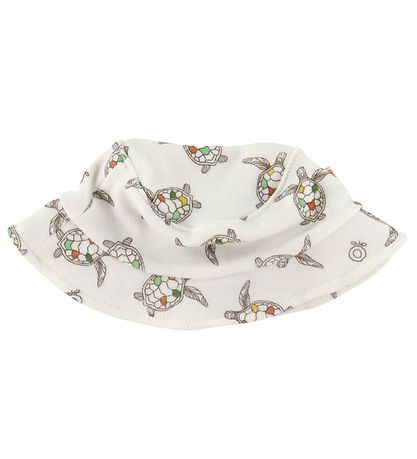 Katvig Bucket Hat - Wool - White w. Turtles