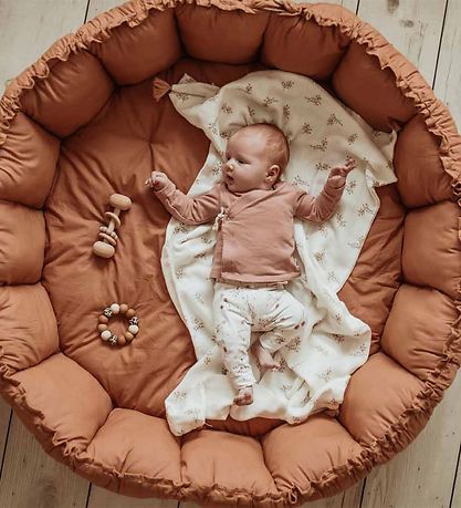 Play&Go Leikteppi - 3-I-1 - Ø130 cm - Tawny Brown