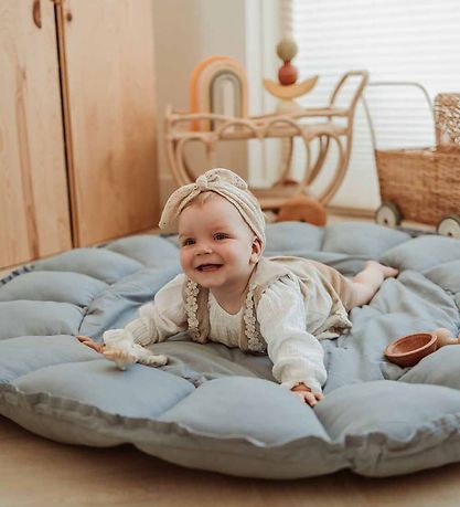 Play&Go Play Mat - 3-I-1 - Ø130 cm - Dusty Blue