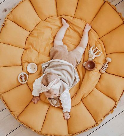 Play&Go Play Mat - 3-I-1 - Ø130 cm - Mustard