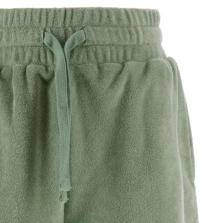 GANT Shorts - Frottee mit hoher Taille - Kalamata Green