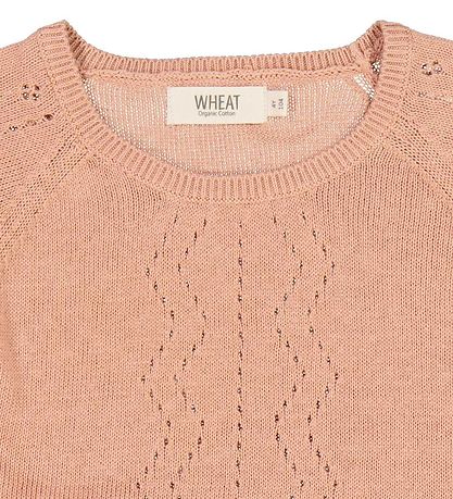 Wheat Prjónað Stuttermabolur - Prjónað - Bella - Rose Dawn M. My