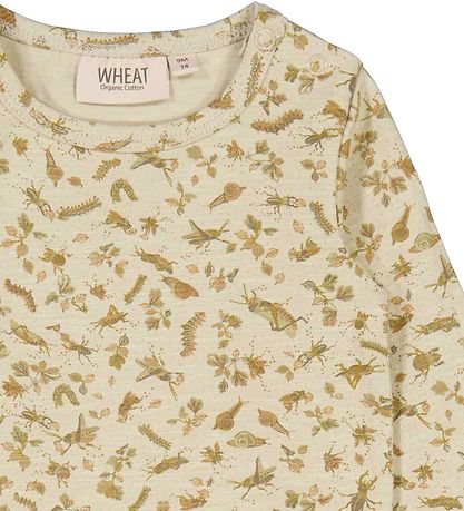 Wheat Bodysuit l/s - Fossil Insects