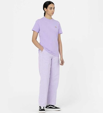 Dickies Stuttermabolur - Mapleton - Purple Rose