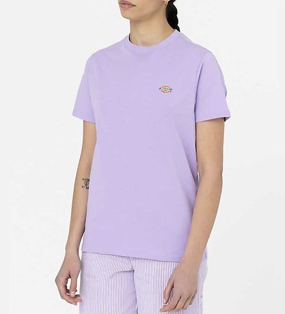 Dickies Stuttermabolur - Mapleton - Purple Rose