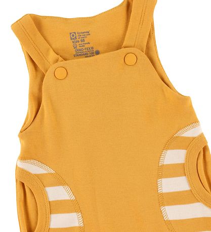 Katvig Romper - Yellow/White Striped