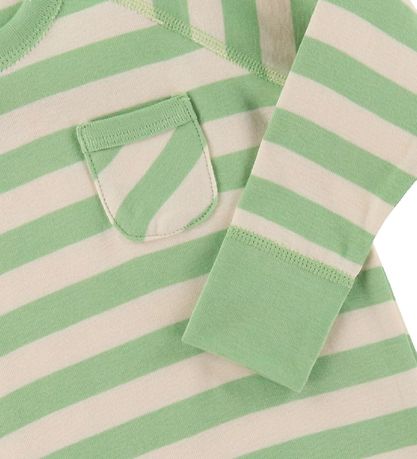 Katvig Blouse - Green/White Striped