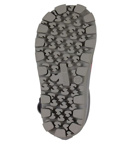 Rubber Duck Rubber Boots - Grey w. Fire trucks