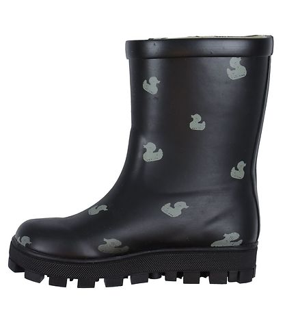 Rubber Duck Rubber Boots - Black w. Logo