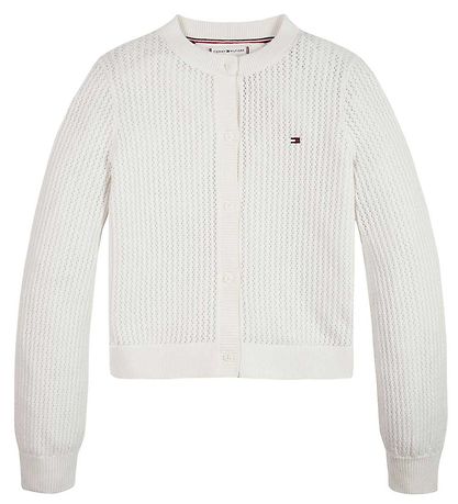 Tommy Hilfiger Cardigan - Knitted - Crochet - Ancient White