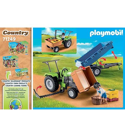 Playmobil Country - Tractor w. Trailer - 71249 - 42 Parts