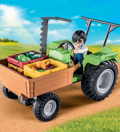 - Traktor m. Trailer Playmobil Country - 71249 - 42 Parties
