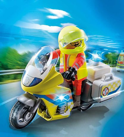 Playmobil City Life - Rescue Motorcycle - 71205 - 20 Parts