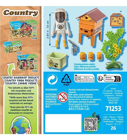 Playmobil Country - Bi Holder - 71253 - 26 Partar