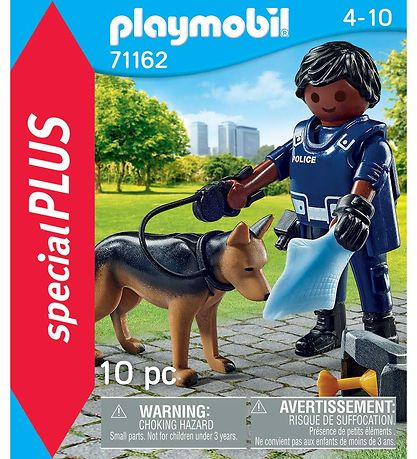 Playmobil SpecialPlus Policeman w. Dog 71162 10 Parts KW RO