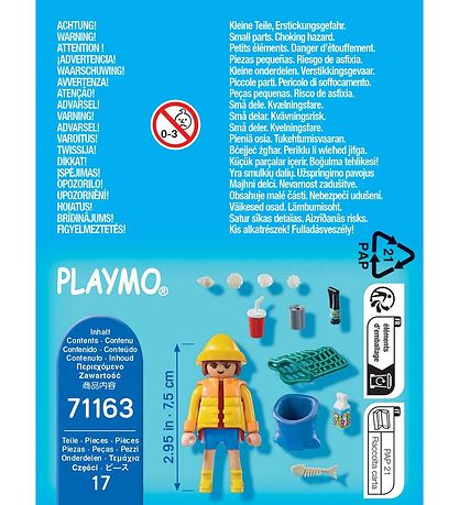 Playmobil SpecialPlus - Environmental activist - 71163 - 17 Part