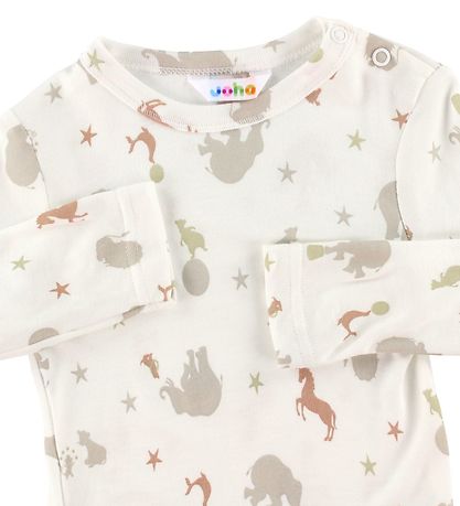 Joha Bluse - Weiß m. Print
