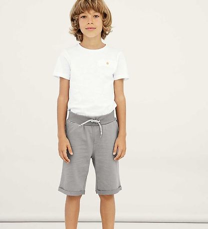Name It Sweatshorts - Noos - NkmVermo - 2er-Pack - Grey Melange