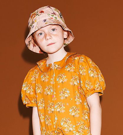 Christina Rohde Bucket-hattur - Bleikt M. Blóm
