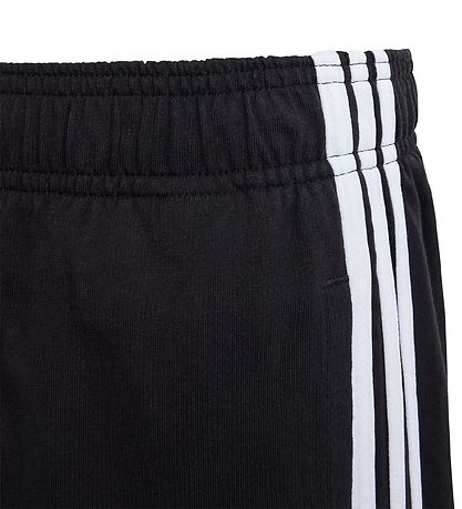 adidas Performance Stuttbuxur - U 3S KN SHO - Svart/Hvítt