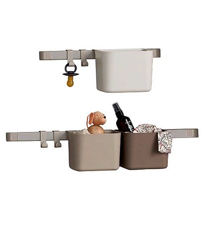 Leander Storage - 3 pcs/1 Long Rail/1 Card Rail - Cappuc