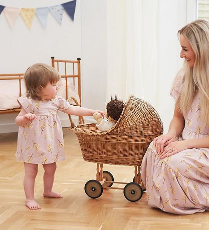 Msli Bodysuit w. Skirt s/s - Filipendula - Rose Moon