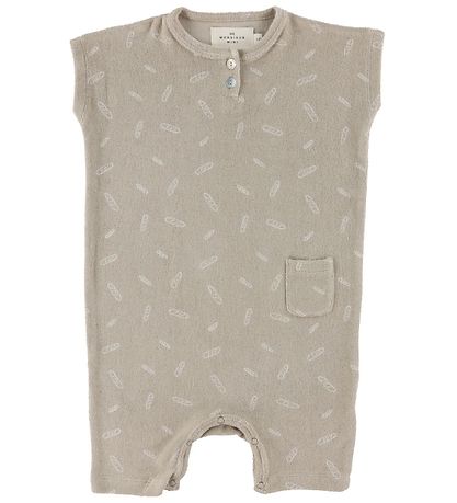 Monsieur Mini Summer Romper - Terry - Beige Baguette