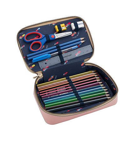 Jeune Premier Pencil Case w. Contents - Pearly Swans
