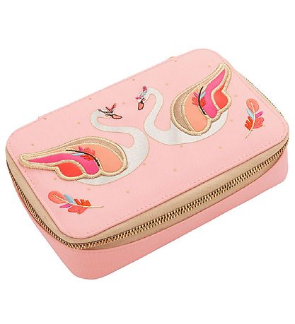 Jeune Premier Pencil Case w. Contents - Pearly Swans