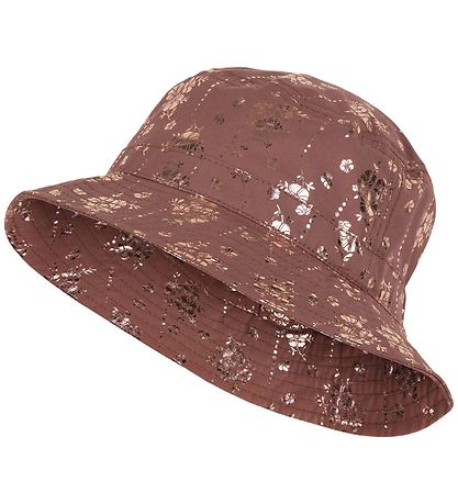 Mikk-Line Bucket Hat - Russet w. Flowers